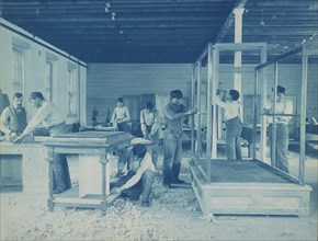 Furniture building shop, Carlisle Indian School, Carlisle, Pennsylvania, 1901. Creator: Frances Benjamin Johnston.