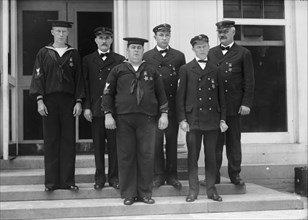Honor Men of U.S. Navy; Groups, 1911. Creator: Harris & Ewing.