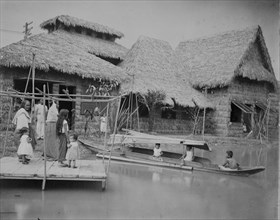 Philipine i.e., Philippine village, Pan-American Exposition, Buffalo, New York, 1901. Creator: Frances Benjamin Johnston.