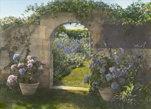 Gray Gardens, Robert Carmer Hill house, Lily Pond Lane, East Hampton, New York, c1916. Creator: Frances Benjamin Johnston.