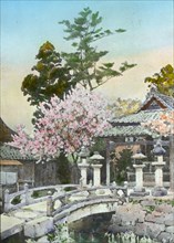 Reproduction of illustration: "Shrine at Kyomidzu", between 1915 and 1925. Creator: Frances Benjamin Johnston.