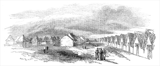 Sketch of a portion of the camp at St. Omer, 1854. Creator: Unknown.
