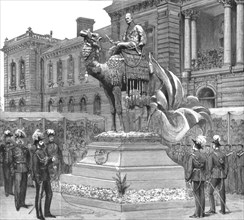 ''The Statue of General Gordon at the Brompton Barracks, Chatham; The Prince of Wales Unveiling the  Creator: Unknown.