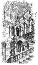 ''The Imperial Institute of the United Kingdom , The Colonies, and India; West Staircase to First an Creator: Unknown.