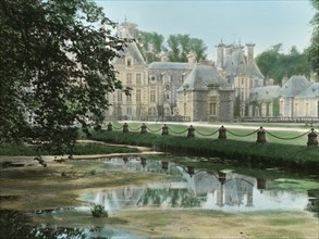 Chateau of Courances, Courances, Seine et Marne, France, 1925. Creator: Frances Benjamin Johnston.