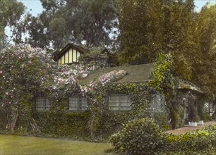 Inellan, Walter Douglas house, Channel Drive, Montecito, California, 1917. Creator: Frances Benjamin Johnston.