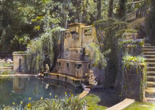 Il Paradiso, Mrs. Dudley Peter Allen house, 1188 Hillcrest Avenue, Oak Knoll, Pasadena, CA, 1917. Creator: Frances Benjamin Johnston.