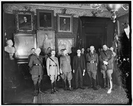 Newton D. Baker and Foreign Officers, between 1916 and 1920. Creator: Harris & Ewing.