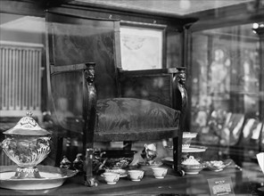 Armchair of the Marquis De Lafayette, In Smithsonian, 1913. Creator: Harris & Ewing.