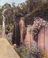 Villa Rose, Joseph Donahoe Grant house, 2260 Redington Road, Hillsborough, California, 1917. Creator: Frances Benjamin Johnston.