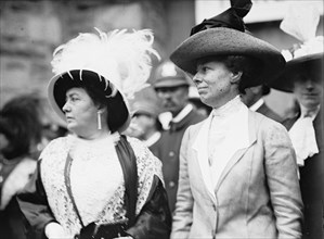 Democratic National Convention - Mrs. Norman E. Mack And Mrs. William H. Taft, 1912. Creator: Harris & Ewing.