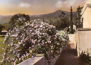 El Fureidis, James Waldron Gillespie house, Parra Grande Lane, Montecito, California, 1917. Creator: Frances Benjamin Johnston.