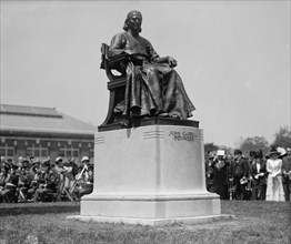 John Carroll, Statue At Georgetown University, Dedicated May 4, 1912, 1912 May 4. Creator: Harris & Ewing.