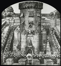Reproduction of illustration showing Louvre Castle of Philip III, between 1915 and 1925. Creator: Frances Benjamin Johnston.