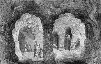 The Grotto, in Hawkstone Park, 1854. Creator: Unknown.