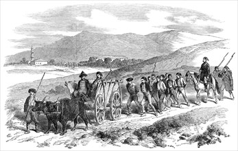 Circassian Prisoners brought into Schumla, 1854. Creator: Unknown.