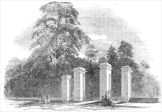 Kensington Gardens - New Gates, Bayswater-Road, 1854. Creator: Unknown.