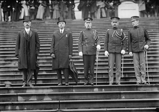 Grand Army of The Republic - Unidentified; Acting Secretary of War Oliver; Acting Chief..., 1910. Creator: Harris & Ewing.