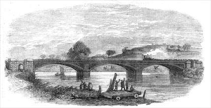 The Iron Railway Bridge, over the River Taw, near Barnstaple, 1854. Creator: Unknown.