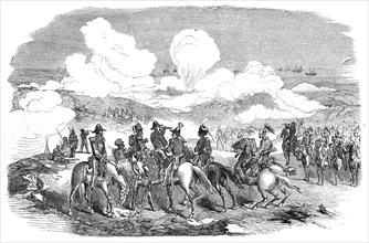 Bombardment of Sebastopol - General Sir De Lacy Evans and staff, 1854. Creator: Unknown.