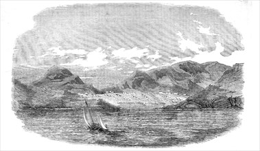 The English and French Camps in the Piraeus - Sketched from the Gulf of Egina, 1854. Creator: Unknown.