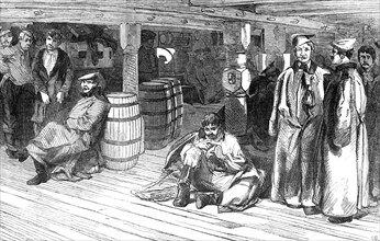 '"The Devonshire" - Russian Prisoners between Decks, 1854. Creator: Unknown.