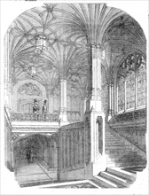 The New Houses of Parliament - Members' Staircase, House of Commons, 1854. Creator: Unknown.