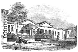 Eupatoria - Jews' Synagogue and Schools, 1854. Creator: Unknown.