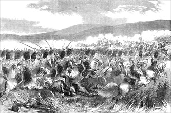The Action at Balaclava - Charge of the Scots Greys, October 25, 1854. Creator: Unknown.
