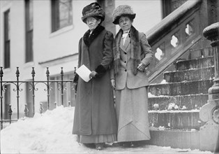 Women's Christian Temperance Union - Mrs. Lillian Stevens And Mrs. Anna Gordon, 1911. Creator: Harris & Ewing.