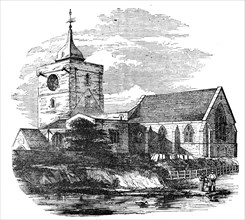 Ponteland Church, Northumberland, 1854. Creator: Unknown.