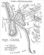 Plan of Petropaulovski, 1854. Creator: Unknown.