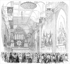Ball at Guildhall, in aid of the Patriotic Fund, 1854. Creator: Unknown.