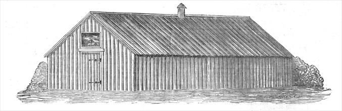 Portable Pavilion Barracks for the Troops in the Crimea, 1854. Creator: Unknown.