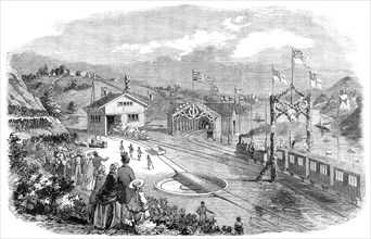 The Norwegian Trunk Railway - Eisvold Station, 1854. Creator: Unknown.