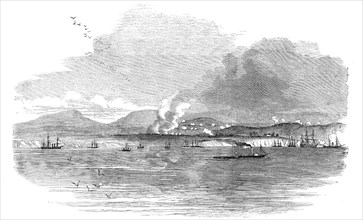 The Battle of the Alma, sketched from the Deck of "The Star of the South", 1854. Creator: Unknown.