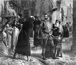 Time of the Persecution of the Christian Reformers in Paris, in 1559..., 1854. Creator: Harvey Orrin Smith.