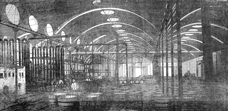 Price's Patent Candle Company - the Bromborough Pool Candle-Works - interior view..., 1854. Creator: Unknown.