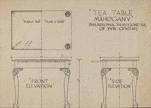 Tea Table, c. 1936.