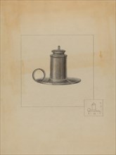 Pewter Lamp, c. 1936.
