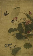 Birds and lotus, 1701.