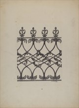 Cast Iron Fence, 1937.