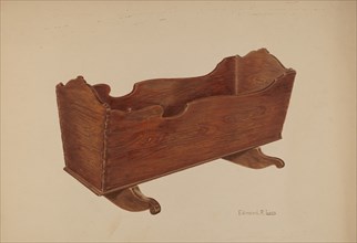 Wooden Cradle, c. 1938.