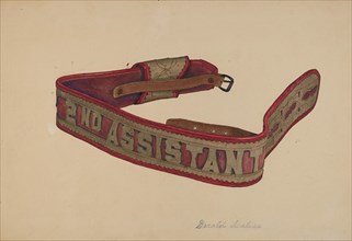Fireman's Belt, c. 1940.