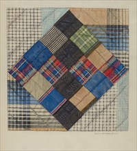 Silk Bed Quilt, c. 1941.