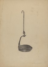 Whale Oil Lamp, c. 1938.
