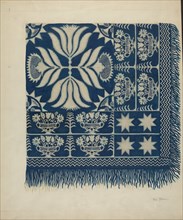 Woven Coverlet, c. 1937.