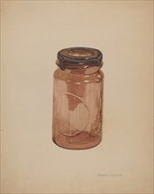 Glass Fruit Jar, c. 1940.