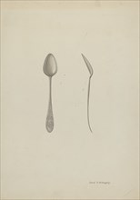 Silver Teaspoon, c. 1940.