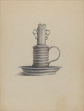 Tin Lard Lamp, 1935/1942.